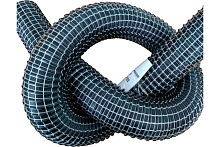 Шланг для промышленного пылесоса Super Flex PVC-51/5 Black (51 мм; 5 м) TEX УФ-00035433