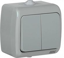 Выключатель EVA20-K03-10-54 двухклавишный (IEK)